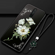 Silicone Candy Rubber Gel Flowers Soft Case Cover for Xiaomi Redmi K30 4G White