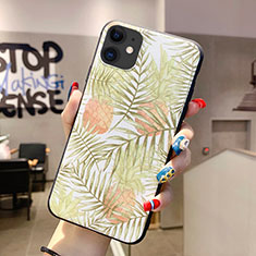 Silicone Candy Rubber Gel Flowers Soft Case Cover H09 for Apple iPhone 11 Gold