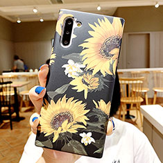 Silicone Candy Rubber Gel Flowers Soft Case Cover S01 for Samsung Galaxy Note 10 Mixed