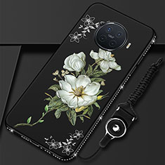 Silicone Candy Rubber Gel Flowers Soft Case Cover S02 for Oppo Ace2 White