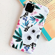 Silicone Candy Rubber Gel Flowers Soft Case Cover S06 for Apple iPhone 11 Pro Cyan