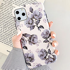 Silicone Candy Rubber Gel Flowers Soft Case Cover S07 for Apple iPhone 11 Pro Gray