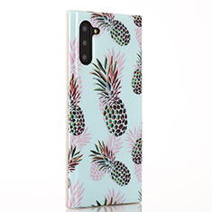 Silicone Candy Rubber Gel Fruit Soft Case Cover S01 for Samsung Galaxy Note 10 Cyan