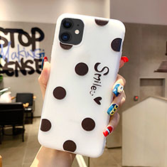 Silicone Candy Rubber Gel Love Heart Soft Case Cover S02 for Apple iPhone 11 Black