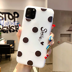 Silicone Candy Rubber Gel Love Heart Soft Case Cover S02 for Apple iPhone 11 Pro Max Black