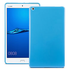 Silicone Candy Rubber Gel Soft Case for Huawei MediaPad M3 Blue