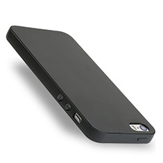 Silicone Candy Rubber Gel Soft Cover for Apple iPhone 5 Black