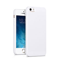Silicone Candy Rubber Gel Soft Cover for Apple iPhone 5 White
