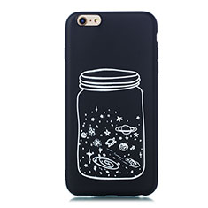 Silicone Candy Rubber Gel Starry Sky Soft Case Cover for Apple iPhone 6 Plus White