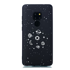 Silicone Candy Rubber Gel Starry Sky Soft Case Cover for Huawei Mate 20 Black