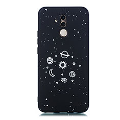 Silicone Candy Rubber Gel Starry Sky Soft Case Cover for Huawei Mate 20 Lite Black