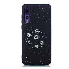 Silicone Candy Rubber Gel Starry Sky Soft Case Cover for Huawei P20 Pro Black