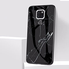 Silicone Candy Rubber Marble Pattern Soft Case for Huawei Mate 20 Black