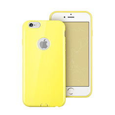 Silicone Candy Rubber Soft Case With Hole for Apple iPhone 6S Plus Yellow