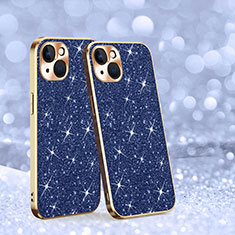 Silicone Candy Rubber TPU Bling-Bling Soft Case Cover AC1 for Apple iPhone 13 Blue