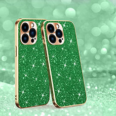 Silicone Candy Rubber TPU Bling-Bling Soft Case Cover AC1 for Apple iPhone 13 Pro Green