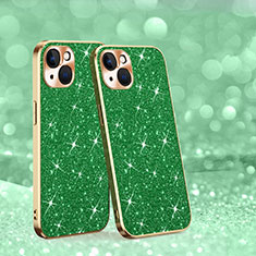 Silicone Candy Rubber TPU Bling-Bling Soft Case Cover AC1 for Apple iPhone 14 Green