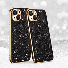 Silicone Candy Rubber TPU Bling-Bling Soft Case Cover AC1 for Apple iPhone 14 Plus Black