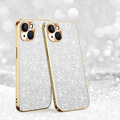 Silicone Candy Rubber TPU Bling-Bling Soft Case Cover AC1 for Apple iPhone 14 Plus Silver