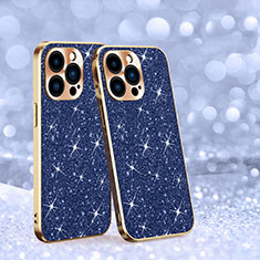 Silicone Candy Rubber TPU Bling-Bling Soft Case Cover AC1 for Apple iPhone 15 Pro Blue