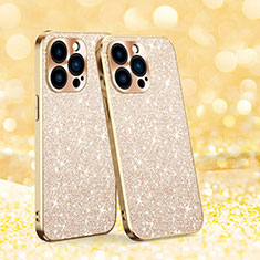 Silicone Candy Rubber TPU Bling-Bling Soft Case Cover AC1 for Apple iPhone 15 Pro Gold