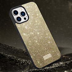 Silicone Candy Rubber TPU Bling-Bling Soft Case Cover LD1 for Apple iPhone 13 Pro Max Gold