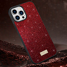 Silicone Candy Rubber TPU Bling-Bling Soft Case Cover LD1 for Apple iPhone 13 Pro Max Red