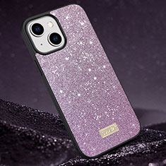 Silicone Candy Rubber TPU Bling-Bling Soft Case Cover LD1 for Apple iPhone 13 Purple