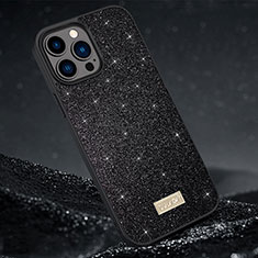 Silicone Candy Rubber TPU Bling-Bling Soft Case Cover LD1 for Apple iPhone 14 Pro Max Black
