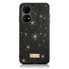 Silicone Candy Rubber TPU Bling-Bling Soft Case Cover LD1 for Huawei P50 Pro Black