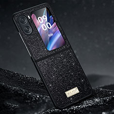 Silicone Candy Rubber TPU Bling-Bling Soft Case Cover LD1 for Oppo Find N2 Flip 5G Black