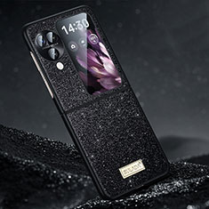 Silicone Candy Rubber TPU Bling-Bling Soft Case Cover LD1 for Oppo Find N3 Flip 5G Black
