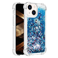 Silicone Candy Rubber TPU Bling-Bling Soft Case Cover S01 for Apple iPhone 13 Blue
