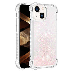 Silicone Candy Rubber TPU Bling-Bling Soft Case Cover S01 for Apple iPhone 13 Pink