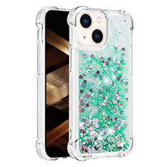 Silicone Candy Rubber TPU Bling-Bling Soft Case Cover S01 for Apple iPhone 14 Green