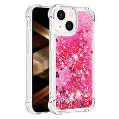 Silicone Candy Rubber TPU Bling-Bling Soft Case Cover S01 for Apple iPhone 15 Plus Hot Pink