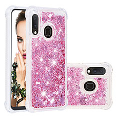 Silicone Candy Rubber TPU Bling-Bling Soft Case Cover S01 for Samsung Galaxy A20e Red