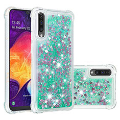 Silicone Candy Rubber TPU Bling-Bling Soft Case Cover S01 for Samsung Galaxy A30S Green
