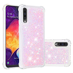 Silicone Candy Rubber TPU Bling-Bling Soft Case Cover S01 for Samsung Galaxy A50S Pink