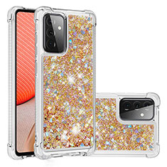 Silicone Candy Rubber TPU Bling-Bling Soft Case Cover S01 for Samsung Galaxy A72 4G Gold