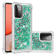 Silicone Candy Rubber TPU Bling-Bling Soft Case Cover S01 for Samsung Galaxy A72 5G Green
