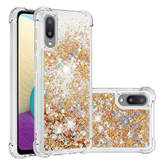 Silicone Candy Rubber TPU Bling-Bling Soft Case Cover S01 for Samsung Galaxy M02 Gold
