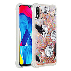 Silicone Candy Rubber TPU Bling-Bling Soft Case Cover S01 for Samsung Galaxy M10 Gold