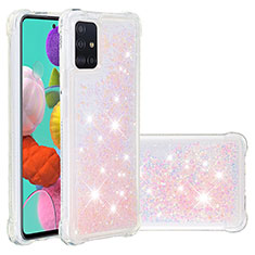 Silicone Candy Rubber TPU Bling-Bling Soft Case Cover S01 for Samsung Galaxy M40S Pink