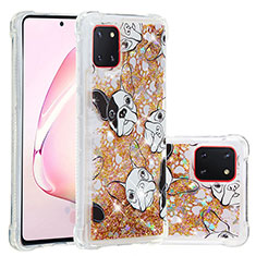 Silicone Candy Rubber TPU Bling-Bling Soft Case Cover S01 for Samsung Galaxy M60s Gold