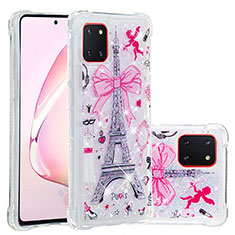 Silicone Candy Rubber TPU Bling-Bling Soft Case Cover S01 for Samsung Galaxy Note 10 Lite Pink