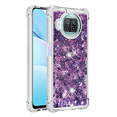 Silicone Candy Rubber TPU Bling-Bling Soft Case Cover S01 for Xiaomi Mi 10i 5G Purple