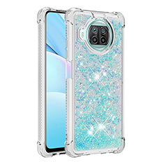 Silicone Candy Rubber TPU Bling-Bling Soft Case Cover S01 for Xiaomi Mi 10i 5G Sky Blue