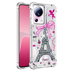 Silicone Candy Rubber TPU Bling-Bling Soft Case Cover S01 for Xiaomi Mi 13 Lite 5G Rose Gold