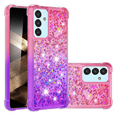 Silicone Candy Rubber TPU Bling-Bling Soft Case Cover S02 for Samsung Galaxy A15 5G Hot Pink